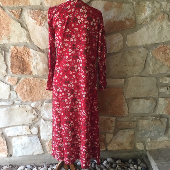 Beautiful red floral kimono duster - Picture 5 of 5